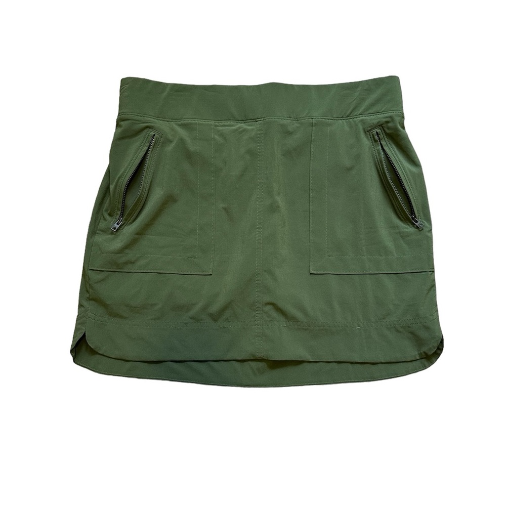 ATHLETA Women’s Green Athletic Tennis PickleBall Skirt W/ Shorts Size 12